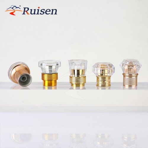 Wholesale Custom Embossed Screw Bottle Cap Metal Vodka Whisky Perfume Stopper Aluminium-Plastic for Whiskey and Vodka Alcohols