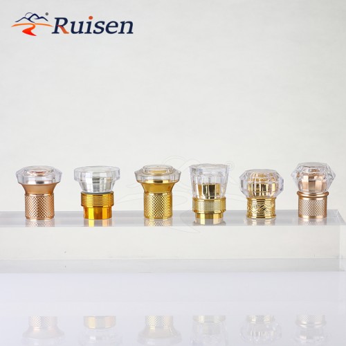 Wholesale Custom Embossed Screw Bottle Cap Metal Vodka Whisky Perfume Stopper Aluminium-Plastic for Whiskey and Vodka Alcohols