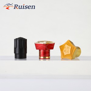 Customizable Zamac Woman Perfume Cap Plastic Universal Bottle Cap Zinc Alloy Baby Bottle Cap for Fea15 Glass Bottles 