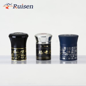 Wine Cap Aluminum Plastic Caps Pilfer-Proof Bottle Lids with Plastic Pourer 