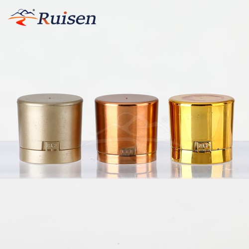 EU-Beauty High Quality Wholesale Luxury Perfume Bottle Cap pink Black Silver Glod Aluminum Perfume Cap with Magetic Insert