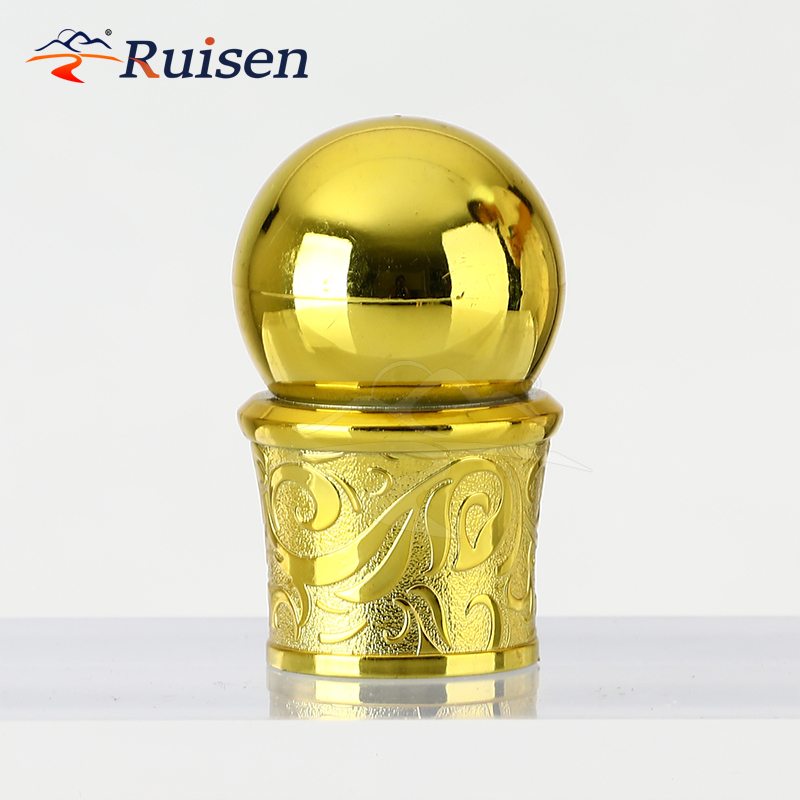 Factory Rui Pack 24mm 28mm Colorful Ball Lid with Ring Plastic Perfume Lid for Perfume Bottle