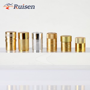 Print logo Plastic Non Refillable Wine Liquor Spirits Gin Whisky Vodka Bottle Screw Cap Lid 