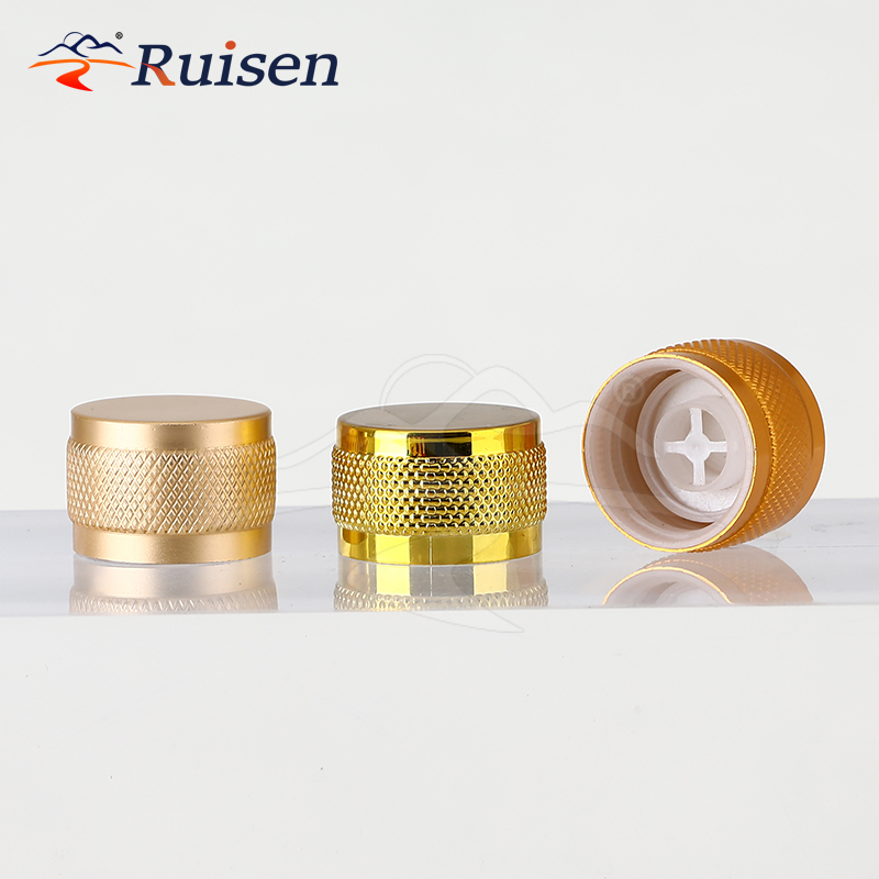 Brand New Aluminum Plastic Whiskey Gin Vodka Caps Aluminum Screw Caps Bottle Caps 