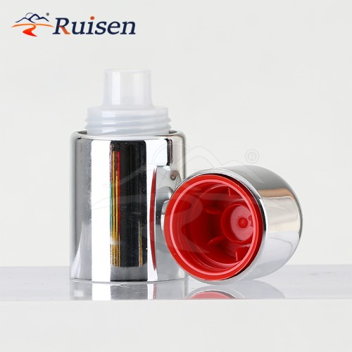 Portable 6oz Plastic Bottle 175ML Home Pill Tablet Packaging Chrome Plated Silver Bottle