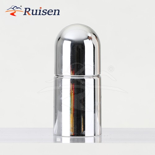Portable 6oz Plastic Bottle 175ML Home Pill Tablet Packaging Chrome Plated Silver Bottle