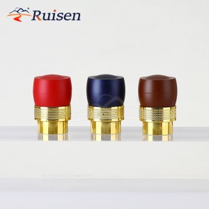 Custom Wood Glass Metal Aluminum Cap Cork Spirit Liquor Vodka Brandy Wine Bottle Cap Cork Round Square Glass Bottle 