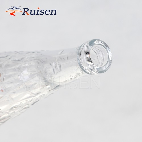 Luxury shaped empty glass drinking bottle wine drink juice 750ml