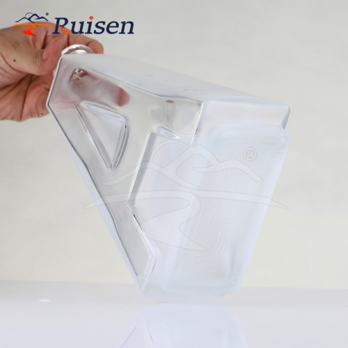 Unique Custom a Shape Bottle  clear Glass Spirit Drink Bottle 750 ml