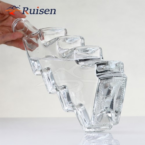 Christmas tree shaped glass fruit wine bottle 500ml