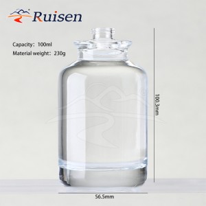 High Quality 30ml Round Perfume Bottle Luxury 50ml Empty Perfume Bottle With Crimp Spray Pump 100ml 