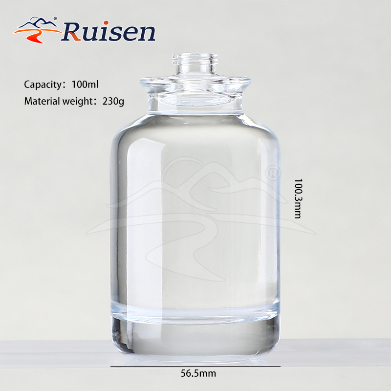High Quality 30ml Round Perfume Bottle Luxury 50ml Empty Perfume Bottle With Crimp Spray Pump 100ml 