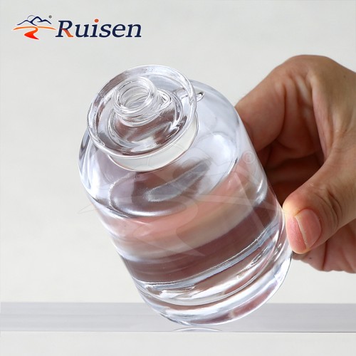 High Quality 30ml Round Perfume Bottle Luxury 50ml Empty Perfume Bottle With Crimp Spray Pump 100ml