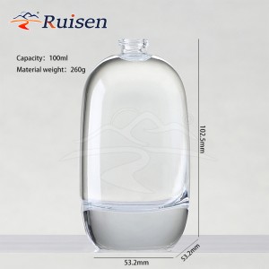 100ml Luxury Clear Crystal Perfume Bottle Refillable Glass Perfume Container 