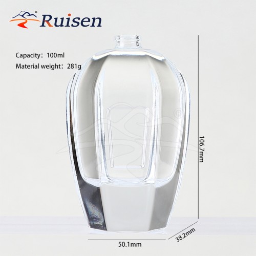 High Quality Luxury Empty Perfume Glass Bottle 50ml-150ml Flat Pump Sprayer Fast Delivery Factory Wholesale Perfume Diffuser