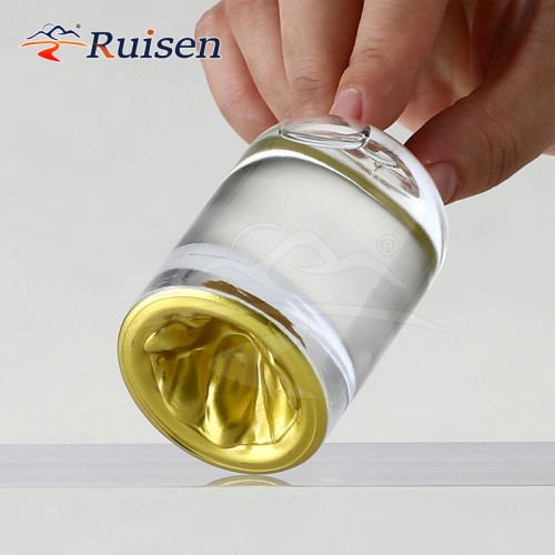 Unique Volcanic Rock Glass Perfume Bottle 30ml 50ml 100ml Thick Bottom Red Lid Pump Sprayer Cylinder Shape Packaging Parfum