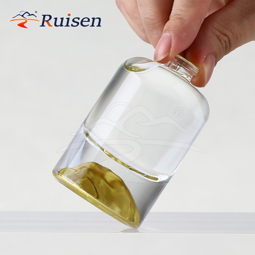 Unique Volcanic Rock Glass Perfume Bottle 30ml 50ml 100ml Thick Bottom Red Lid Pump Sprayer Cylinder Shape Packaging Parfum