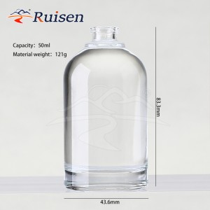 Premium Thick Bottom 30ml 50ml 100ml Transparent Oil Pump Spray Bottle Glass Refillable Fine Mist Perfume Bottle 
