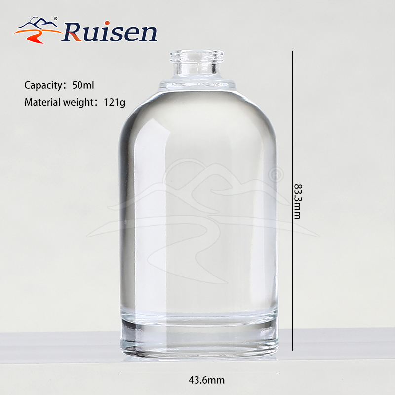 Premium Thick Bottom 30ml 50ml 100ml Transparent Oil Pump Spray Bottle Glass Refillable Fine Mist Perfume Bottle 