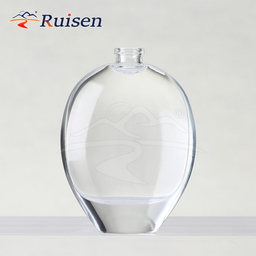 50ml Flat Water Drop Perfume Bottle Transparent Empty Glass Perfume Bottle, Can Be Reused, Customized and Wholesale