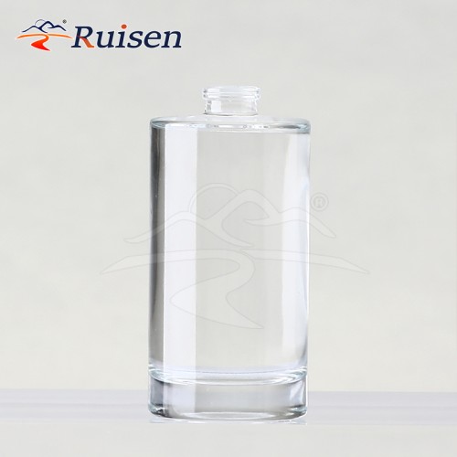 25ml 50ml 100ml Cylindrical Glass Perfume Packaging Bottle With Crimp Spray
