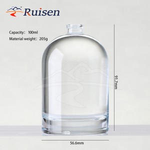 Spot Wholesale 100ml Fire Throw 15 Bayonet Perfume Bottle Crystal White Material Transparent Glass Empty Bottle Makeup Bottle 