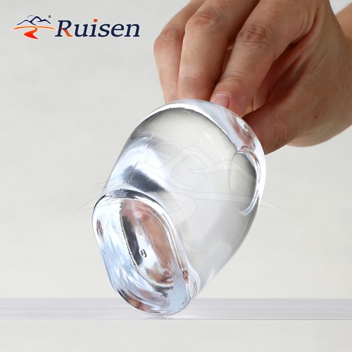 OEM 80ml Custom Glass Oval Perfume Bottle with Pump Sprayer Empty Perfume Bottles