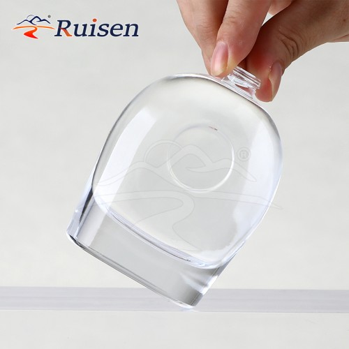 OEM 80ml Custom Glass Oval Perfume Bottle with Pump Sprayer Empty Perfume Bottles