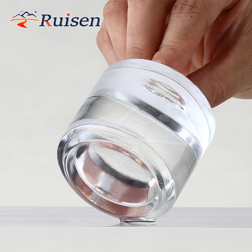 Portable 70mI Rectangle Cylinder Fragrance Glass Cosmetic Perfume Bottle 15mm Neck Size with Pump Sprayer Flat Shape