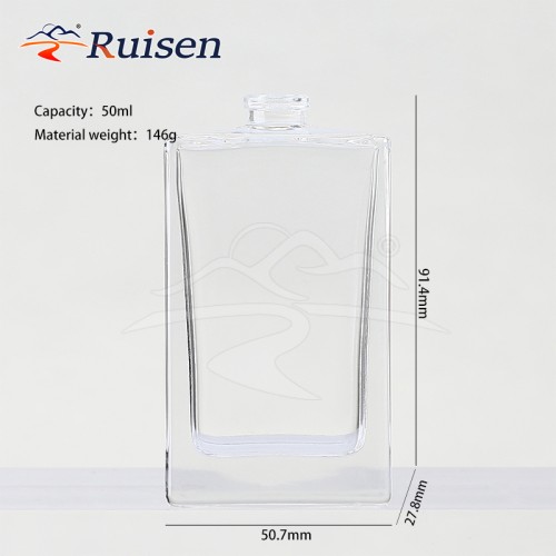 Fragrance Free Sample Wholesale 30ml 50ml 100ml Crimp Top Cut Style Glass Perfume Bottle