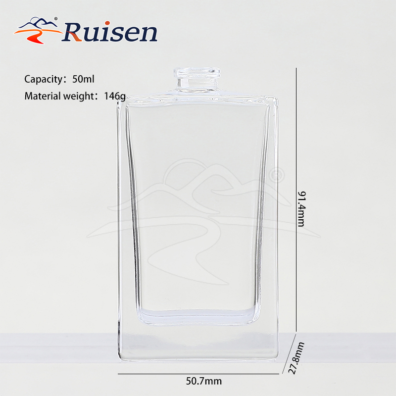 Fragrance Free Sample Wholesale 30ml 50ml 100ml Crimp Top Cut Style Glass Perfume Bottle 