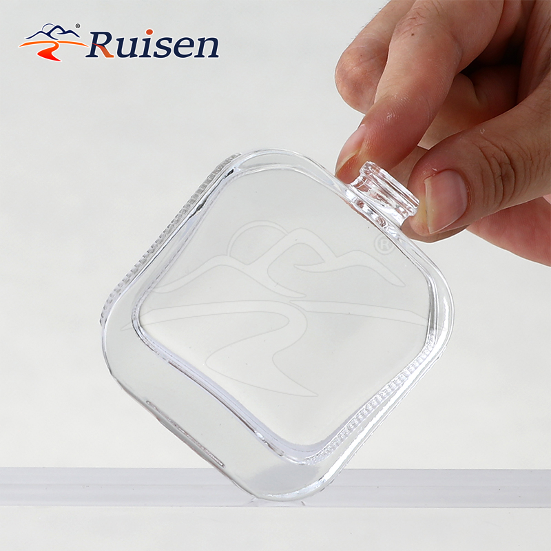 Customizable Square Glass Perfume Bottle Luxury Empty Refillable Container 30ml 50ml 100ml 