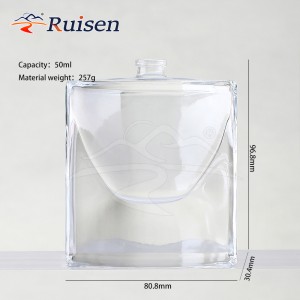 Wholesale Manufacturer Parfum Refill Fragrance 60 ml 50 ml Perfume Empty Sprayer Glass Bottle 