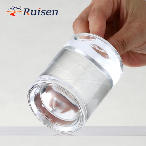 30Ml Cylindrical Thick Bottom High Transparent Perfume Bottle Portable 50ml Fillable Black Cap Spray Fine Mist Dispensing Bottle