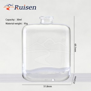 Newly Designed Special Shape Perfume Bottles - 30ml, 50ml, 100ml Premium Crimp Style, Included Cap & Box 