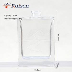 High Quality Elegant 50 ml Custom Perfume Bottle Packaging Perfume Glass Bottles Luxury Perfume Bottle 50ml 