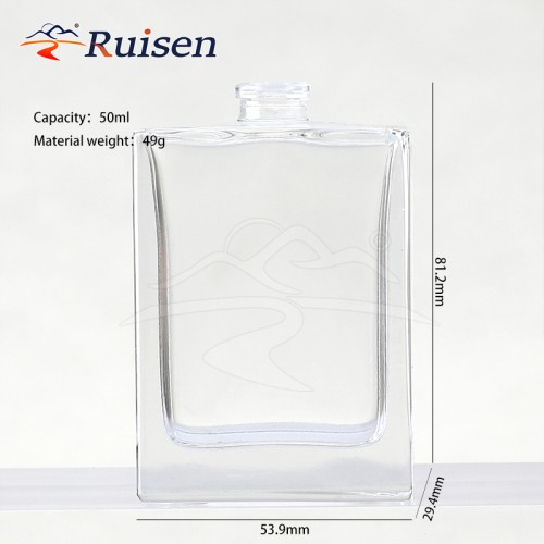 High Quality Elegant 50 ml Custom Perfume Bottle Packaging Perfume Glass Bottles Luxury Perfume Bottle 50ml