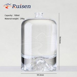 Manufacturer's Hot Spot Fire Cast Round Shoulder Thick Bottom 100ml Perfume Empty Bottle 15 Bayonet Spray Bottle 