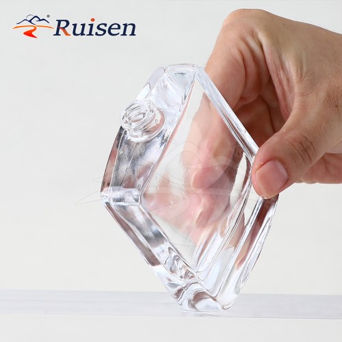 Wholesale Unique Square Perfume Bottle Empty Perfume Glass Spray Bottle With Cap