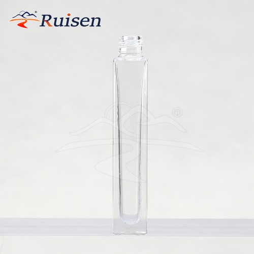 Refillable Pocket 10ml Square Parfum Glass Spray Bottle Glass Sample Containers Perfume Atomizer with Black Gold Silver Caps