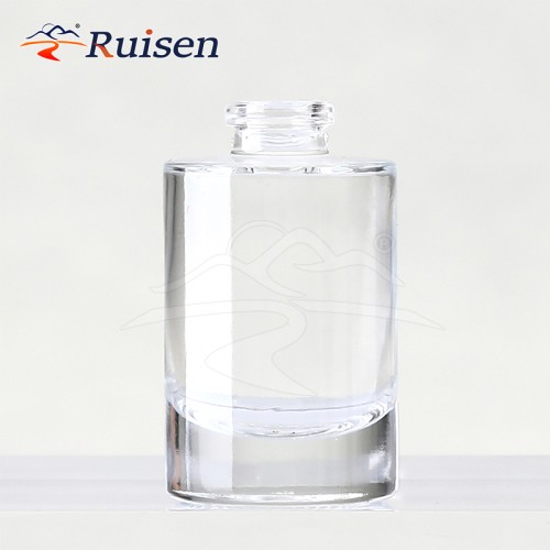 15ml Luxury Frost Clear Glass Perfume Empty Bottle High End Round Perfume Bottle With Ball Lid