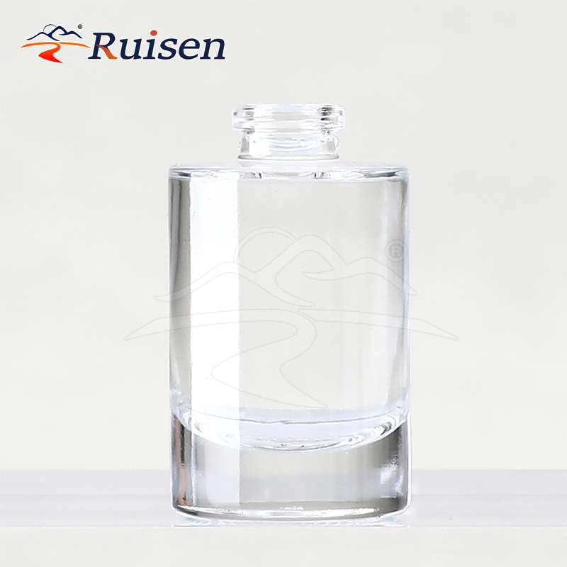 15ml Luxury Frost Clear Glass Perfume Empty Bottle High End Round Perfume Bottle With Ball Lid 