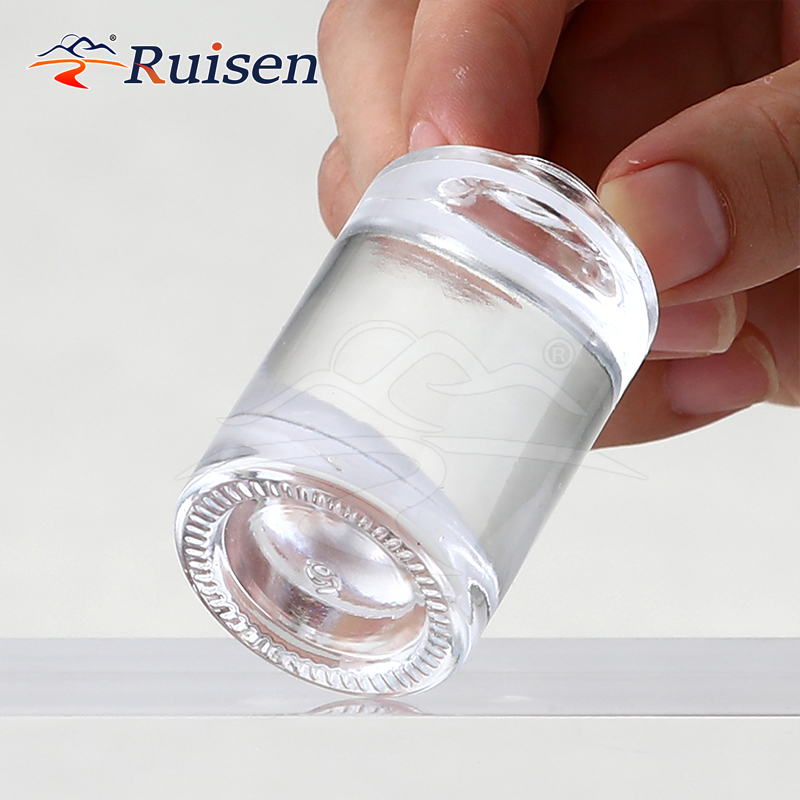 15ml Luxury Frost Clear Glass Perfume Empty Bottle High End Round Perfume Bottle With Ball Lid 