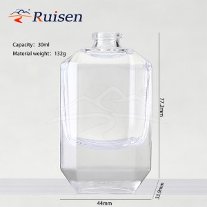 Custom Gradient Color High Quality Luxury Empty 30ml 50ml 100ml Glass Perfume Bottle with Lid and Packaging Box 