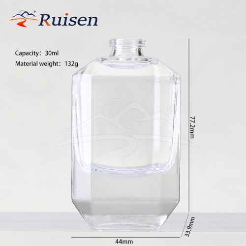 Custom Gradient Color High Quality Luxury Empty 30ml 50ml 100ml Glass Perfume Bottle with Lid and Packaging Box