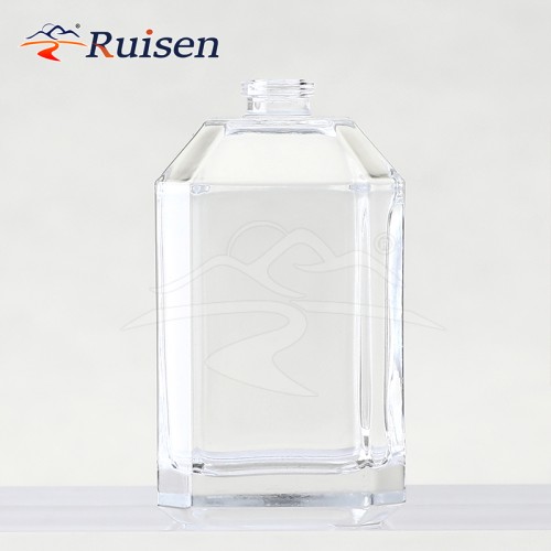 30ml Transparent Crystal White Glass Fragrance Bottle with Cap Empty Cosmetics Decanting Spray Bottle 100ml Capacity