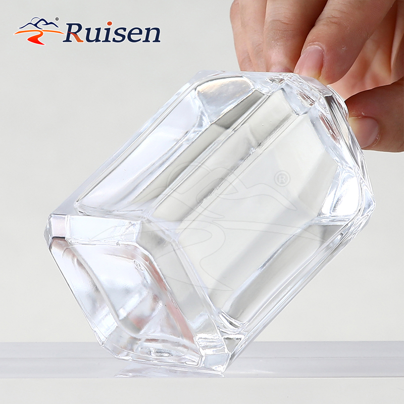 30ml Transparent Crystal White Glass Fragrance Bottle with Cap Empty Cosmetics Decanting Spray Bottle 100ml Capacity 