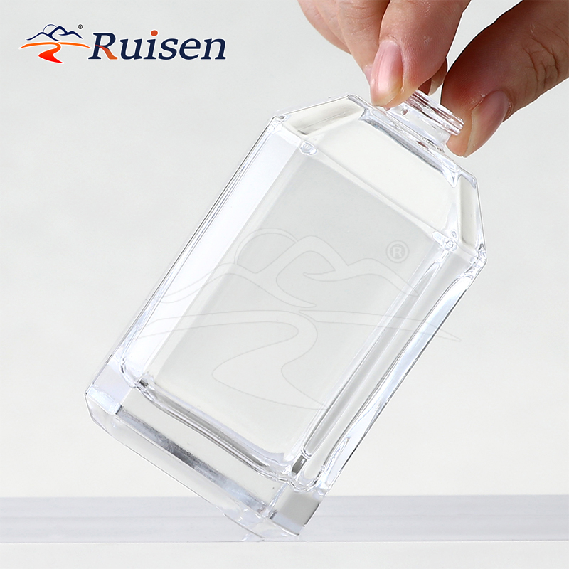 30ml Transparent Crystal White Glass Fragrance Bottle with Cap Empty Cosmetics Decanting Spray Bottle 100ml Capacity 