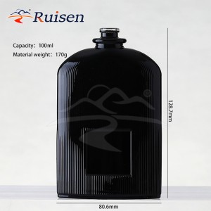 100ml Spot Net Red Special-Shaped Glass Perfume Bottle Empty Portable Spray Bottle Pump for Skin Care Cream Diffuser Packaging 