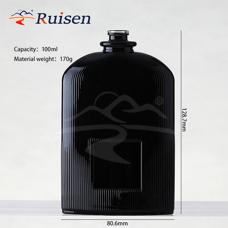 100ml Spot Net Red Special-Shaped Glass Perfume Bottle Empty Portable Spray Bottle Pump for Skin Care Cream Diffuser Packaging 